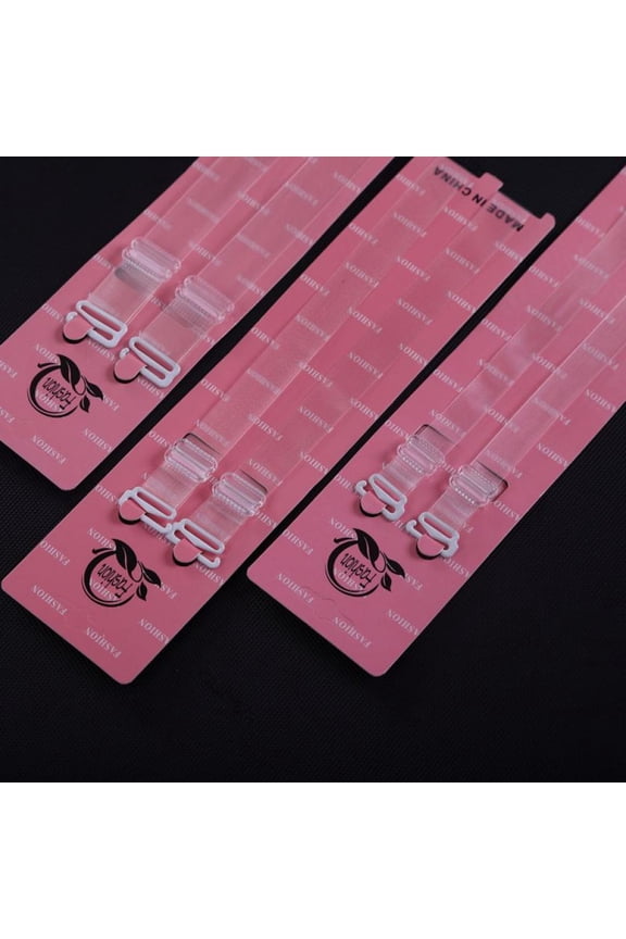 Invisible Clear Bra Strap Non-Slip Adjustable Bra Strap Soft 2 Pair Transparent Shoulder Strap