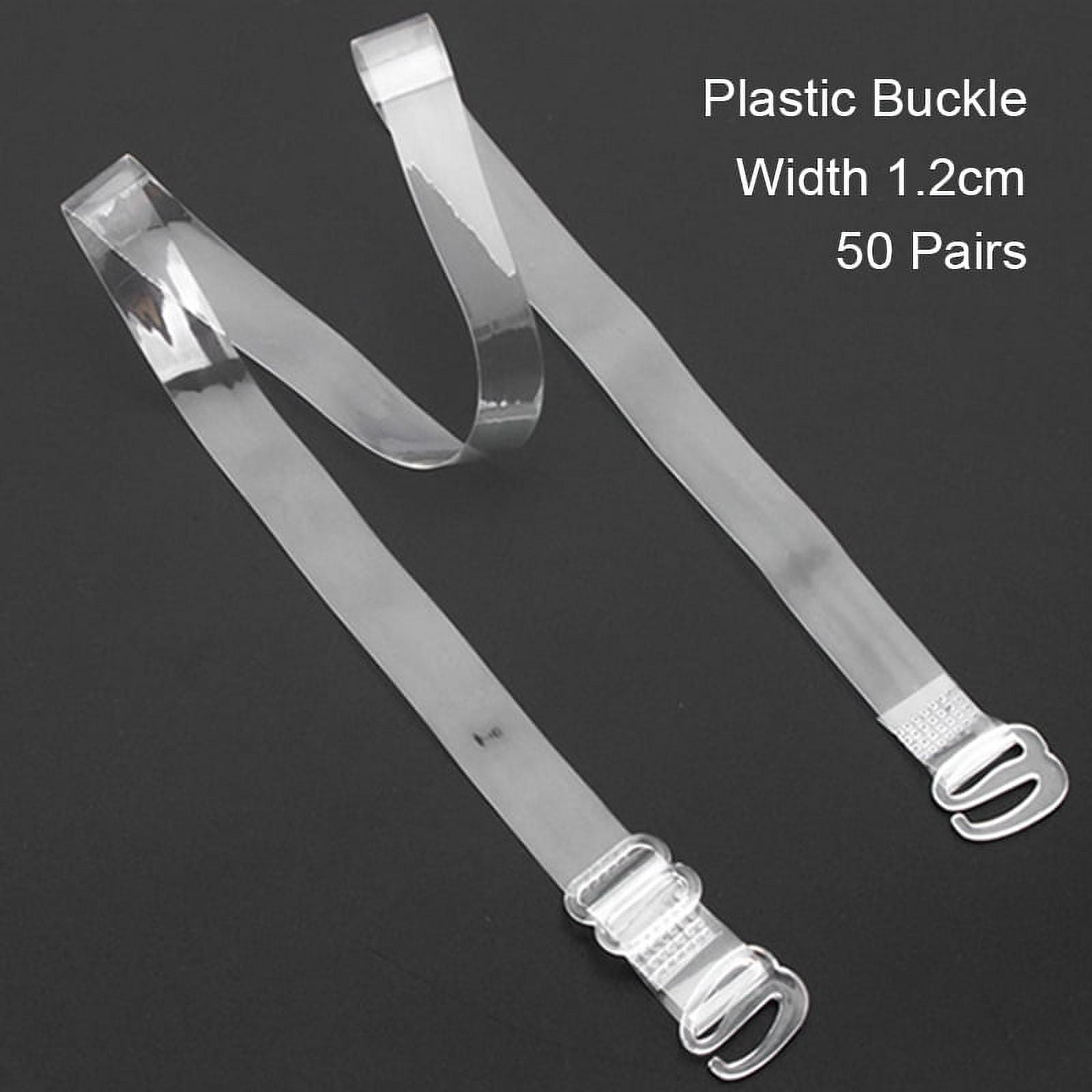 Invisible Clear Bra Strap Non-Slip Adjustable Soft 10/25/50 Pair Transparent  Shoulder Strap for Women 