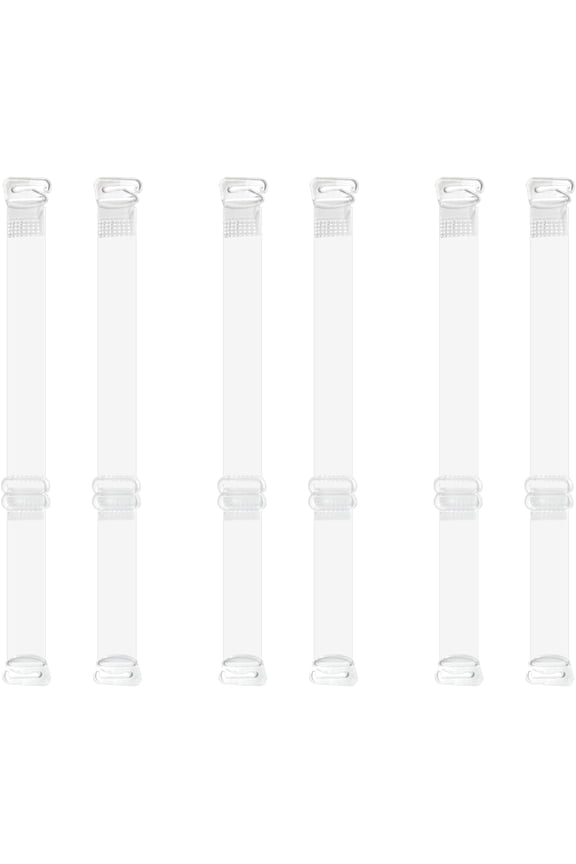 Invisible Clear Bra Straps - 3 Pairs Adjustable Transparent Replacement Straps
