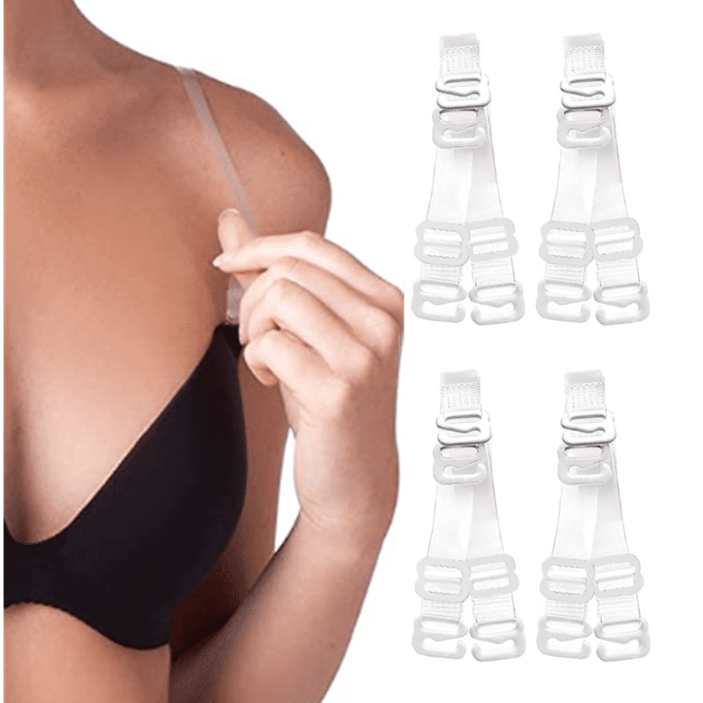 Women's Bra Invisible Transparent Shoulder Straps #3 Pairs Of Transparent  Straps + 2 Pairs Of Heart Straps,Lingerie Accessories