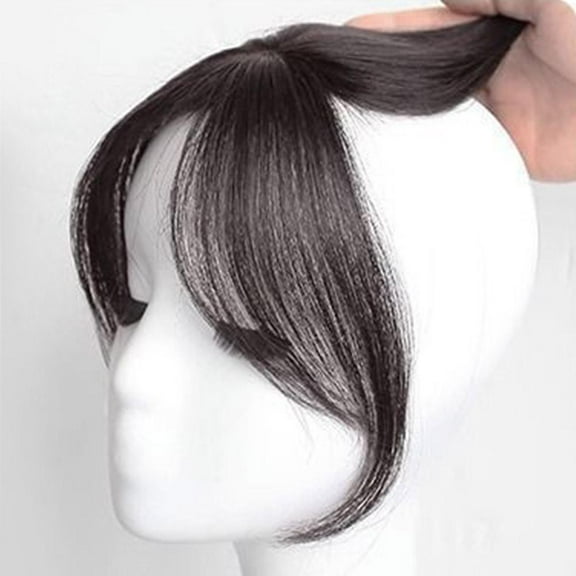 Invisible Clip in Hair Bangs Synthetic Fiber Natural Look Fashion
