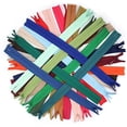 thumbnail image 1 of Invisible (Conceal) YKK Zipper Assortment - Mix of Hot Seasonal Colors for Clothes, Crafts & Sewing Projects - Made in The United States (25 Zippers Per Pack) (16" Inches), 1 of 3
