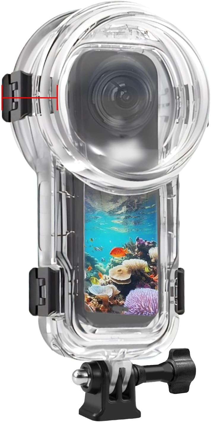 Unsichtbare Tauchhülle Für Insta360 One X5 – Wasserdicht Bis 60m Für Tauchen, Surfen & Wassersport