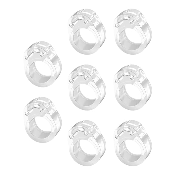 Invisible Door Bumpers Noises Reduction Silicone Stoppers Reusable Wall Guard for Glass Wooden Door Protecting