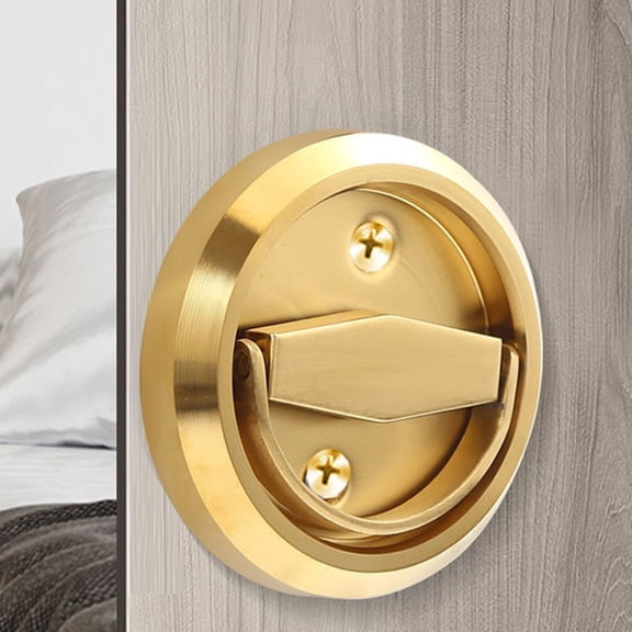 Invisible Door Concealed Lock Single-sided Double-sided Pull Ring Concealed Handle Bedroom Living Room Door Knob Hardware