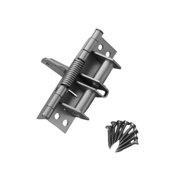 Invisible Door Hinge, 4 Inch Spring Closer, 90° Positioning Auto Close Hinge for Wooden Door & Cabinet