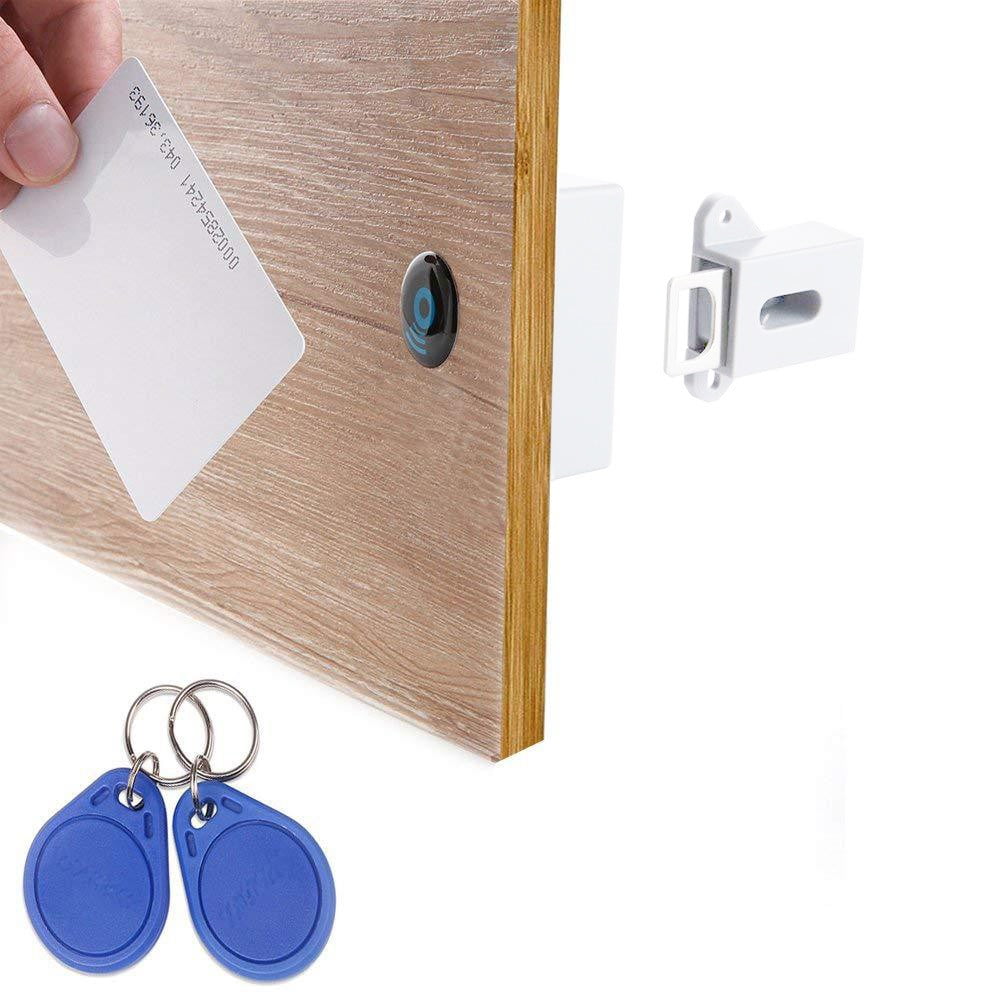 Invisible Electronic Cabinet Lock, Hidden Lock, DIY RFID Lock La-tch For  Wooden Cabinet Drawer Locker Cupboard