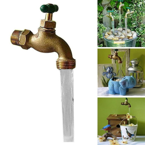 Invisible Flowing Spout Watering Can Faucet Fountain Floating Tap Fountain Floating Faucet with Pump Kits DIY Yard Art for Home Garden Decor
