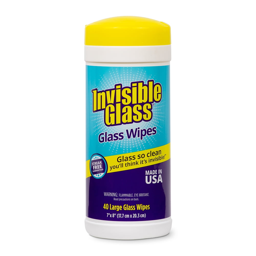 Invisible Glass 90160 40Count LintFree Glass Cleaning Wipes Perfect