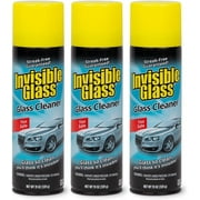 Invisible Glass 91164-3PK Premium Glass and Window Cleaner for Auto and Home Cleans Glass, Windows, Windshields, Navigation Screens, and More, Streak-Free, Ammonia-Free, Tint-Safe, 19 Oz, Pack of 3