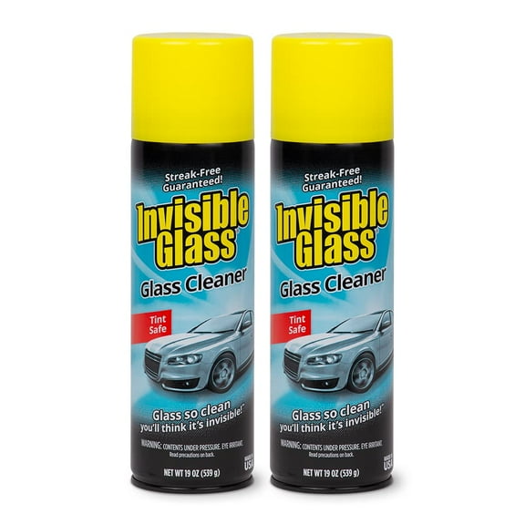 Invisible Glass 91164-2PK 19-Ounce Foam Cleaner for Auto and Home for a Streak-Free Shine, Deep Cleaning Foaming Action, Safe for Tinted and Non-Tinted Windows, Ammonia Free, Pack of 2 E11