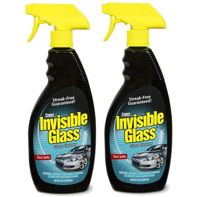 Invisible Glass 92164-2PK 22-Ounce Premium Glass Cleaner and Window Spray for Auto and Home Provides a Streak-Free Shine on Windows, Windshields, and Mirrors is Residue and Ammonia Free and Tint Safe