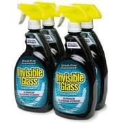 Invisible Glass 92194-4PK 32-Ounce Cleaner and Window Spray for Home and Auto for a Streak-Free Shine Film-Free Glass Cleaner and Safe for Tinted and Non-Tinted Windows and Windshield Film Remover