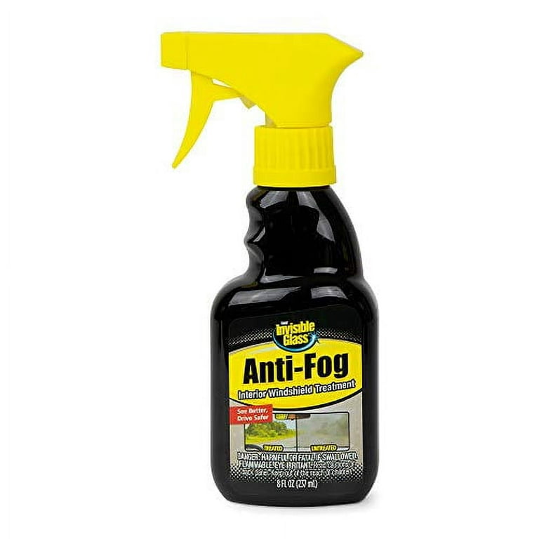 Invisible Glass 92472 8-Ounce Anti-Fog Car Defogger Glass Cleaner Spray for Automotive Interior Glass and Mirrors to Prevent Fogging and Improve