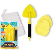 Invisible Glass 95160 Reach & Clean Glass Windshield Cleaner Tool Kit With Extendable Handle, 2 Reusable Quick Change Microfibers, and Storage Bag for Auto Windshield, Trucks, SUVs, RVs, and Windows