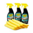 thumbnail image 1 of Invisible Glass 99608 Premium 3-Pack Glass Cleaner Spray for Auto and Home Streak Free Shine on Windows, Windshields, and Mirrors Residue and Ammonia Free Tint Safe and Four Microfiber Cloths, 1 of 5