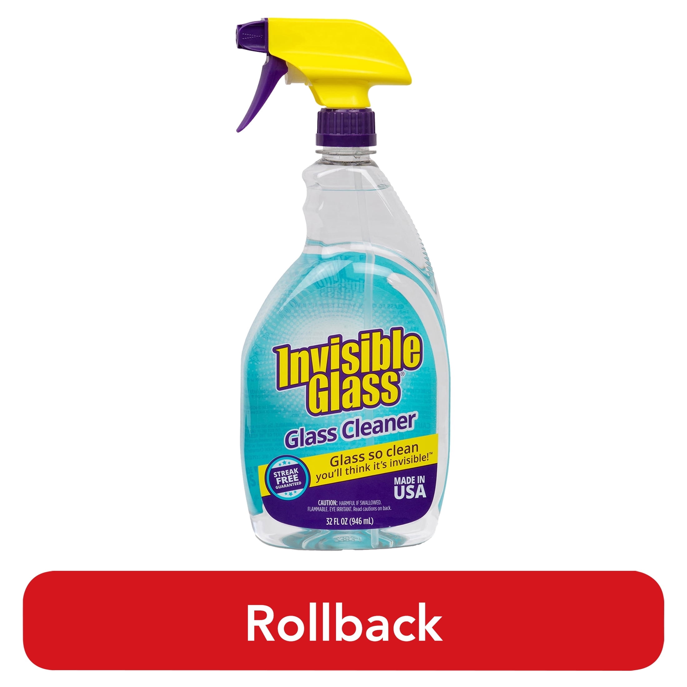 Invisible Glass 92194 Premium Glass and Window Cleaner for Auto and Home Cleans Glass, Windows, Windshields, and More, Streak-Free, Ammonia-Free, Tint-Safe, 32 Fl Oz, Pack of 1