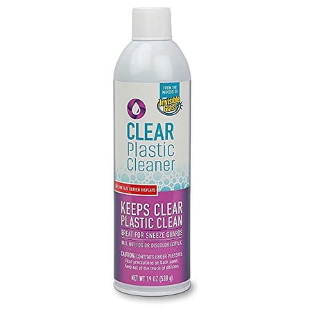 Invisible Glass 91014 Screen and Plastic Cleaner Protectant and Polish Anti-Fog and Anti-Static for Plastic Surfaces Touchscreens, Plastic Shields and Guards, Electronics, 19 Fl Oz, Pack of 1