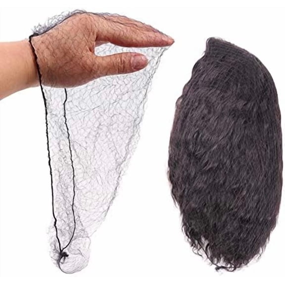 Invisible Hair Nets for Long Hair, 100 count 18-46 inch Black Elastic Mesh Women Hairnets Wig Cap for Wigs Frontal Closur Hair Bun Sleeping Service (40 )