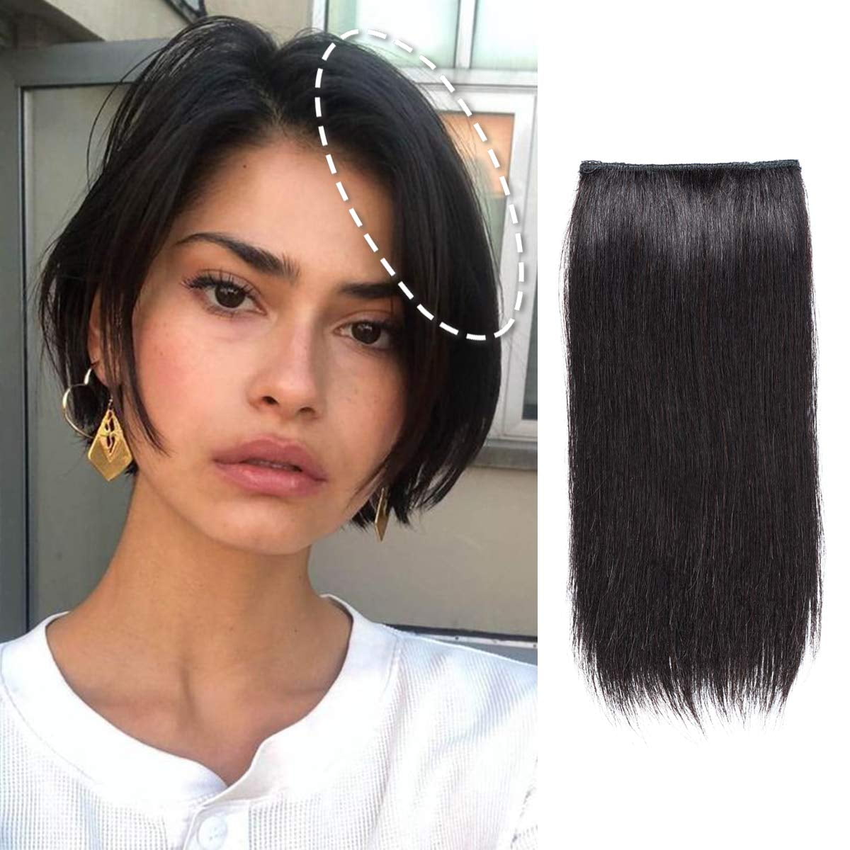 Human hair extensions one piece thin hotsell