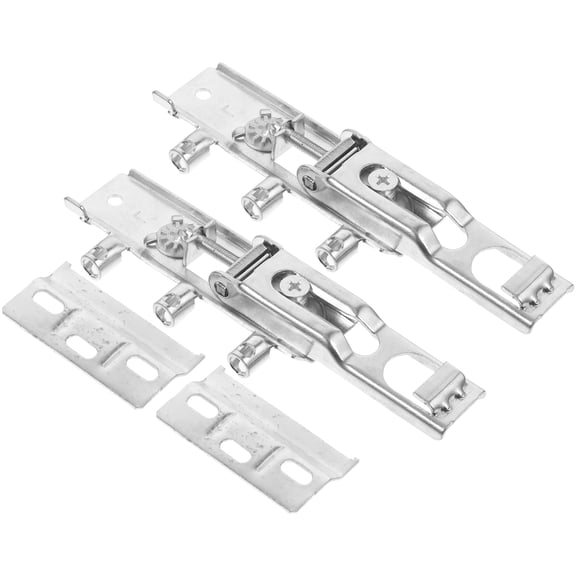 FENGGUIQU 1Set Cabinet Hinges Cold Rolled Steel Plated Silver Durable Anti Rust Hanging Hardware for Home