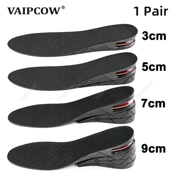 Invisible Height Increase Insole Cushion Height Adjustable Shoe Heel insoles Insert Taller Support Absorbant Foot Pad