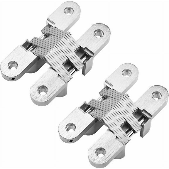 Invisible Hinges, Hidden Hinge for Furniture Hardware Folding Door, 2 Pieces118MM28MM