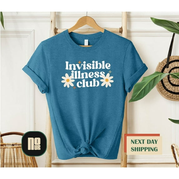 Invisible Illness Club Shirt, Chronic Illness, Disability Awareness, Spoonie Tee, Chronic Pain Tee, Medical Awarenes, Lupus,Pcos,Disability SWEATSHIRT All Size S-5XL