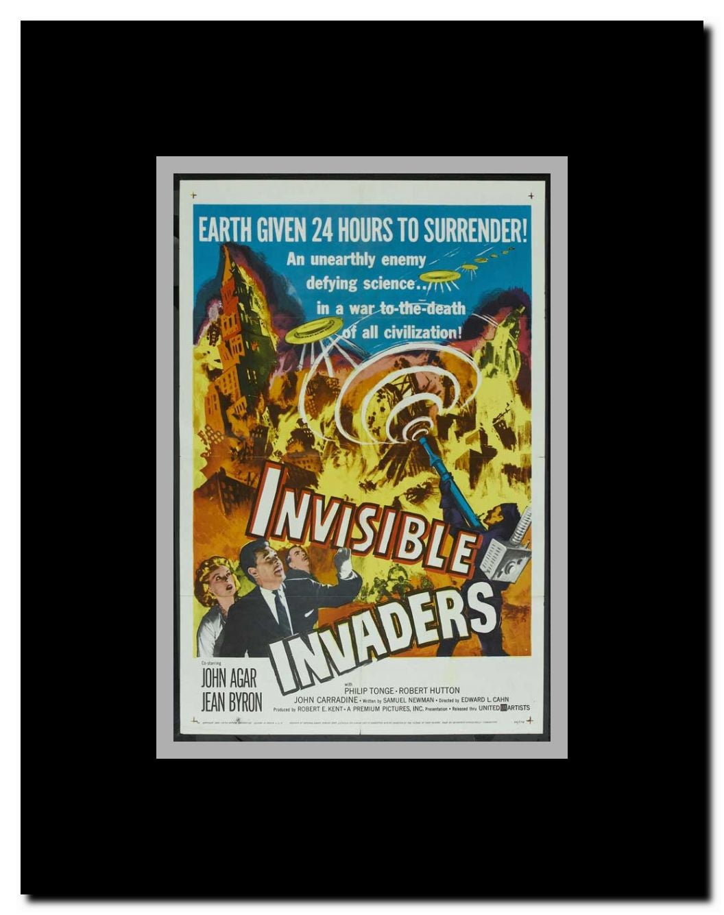 Invisible Invaders Framed Movie Poster