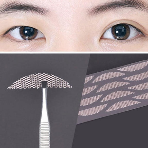 Invisible Lace Double Eyelid Patch Strips - Waterproof & Natural Looking Makeup Enhancers