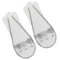 thumbnail image 1 of Invisible Lace Not Show Half Toe Socks With Slingback Breathable Cotton Liner Socks For Women Casual Shoe Hosiery, 1 of 9