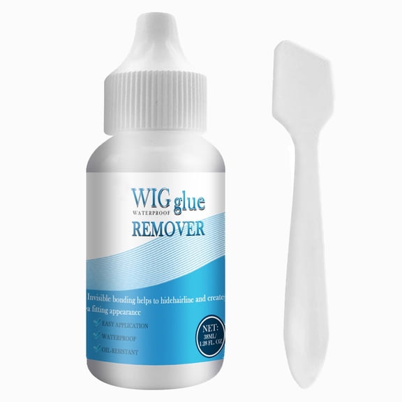 Invisible Lace Wig Glue, 1.28 fl. oz. Waterproof & Oil-Resistant Adhesive for Lace Frontals, Long-Lasting Strong Hold for Wigs and Hair Extensions