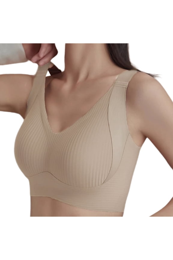 Invisible Lift Bra For Women Wireless Comfort Push Up Support Full Cup Padded Bustier Full Coverage Everyday Underwear