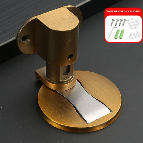 Invisible Magnetic Door Stop, Floor Mount Magnet Door Stopper, Door Holder Doorstop for Bottom of Door, Ground Mount, with 3M Adhesive No Drilling, for Home Office Bedroom Door