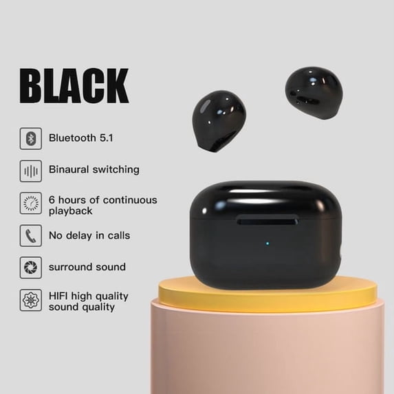 Invisible Mini Earbuds Bluetooth Earphones Hidden TWS Wireless Headphones With Mic Long Standby Type C Earpiece Dropshipping