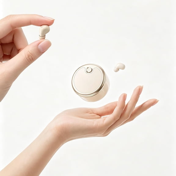 Invisible Mini Earbuds Wireless Bluetooth Hidden for Work Small Invisible Ear Buds Smallest Headphones Tiny Micro Small Discreet Sleep Earbuds Sleeping Side Sleeper