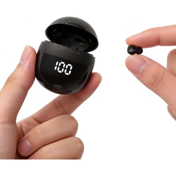 Invisible Mini Earbuds Wireless Bluetooth, Low Profile Micro Smallest Tiny Discreet Hidden Earbuds for Work, Small Headphones, Invisible Sleep Wireless Earphone IPX5 Waterproof for Small Ear Canals