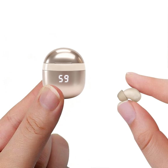 Invisible Mini Earbuds Wireless Bluetooth Small Headphones Low Profile Micro Smallest Tiny Discreet Hidden Headphones for Work Invisible Sleep Wireless Earphone for Small Ear Canals