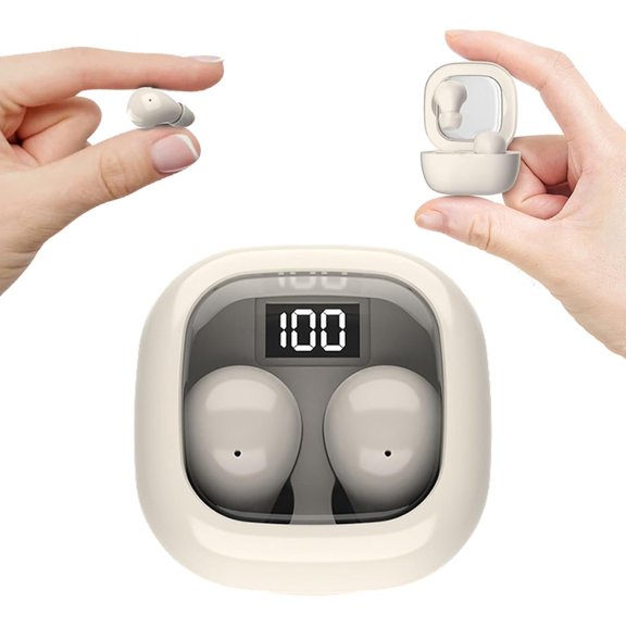 Invisible Mini Sleep Earbuds Ear Buds for Side Sleepers Sleeping, Small Ears Canals Women Low Profile Smallest Disgused Discreet Earbuds Headphones for Work