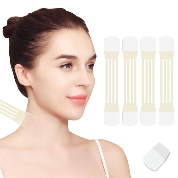 Invisible Neck Lift Tape Neck Instant Lifting Firming Tape Improves Neck Lines Wrinkles High Elastic Breathable Lifting Invisible Reusable Waterproof Use Before Makeup