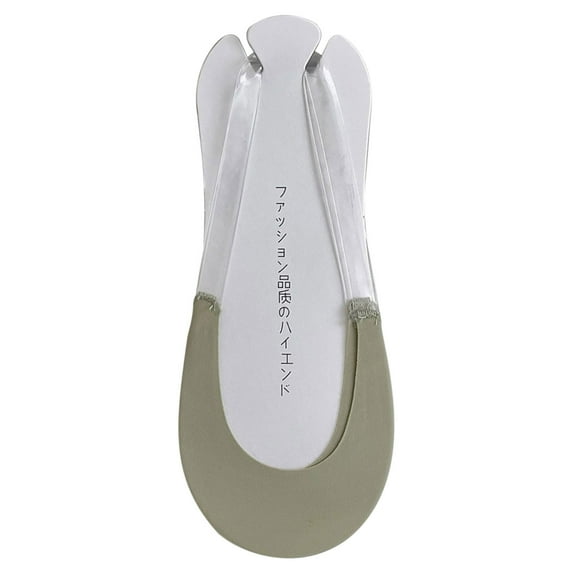 Invisible Non-Slip Socks for Women Open Toe Heels Breathable Liner Socks with Grip Sole No Show Summer Socks