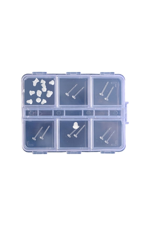 Invisible Resin Earrings with Ear Back Suitable For Sensitive Ears Multi Styles Studs For Sports Swimming And Sleeping