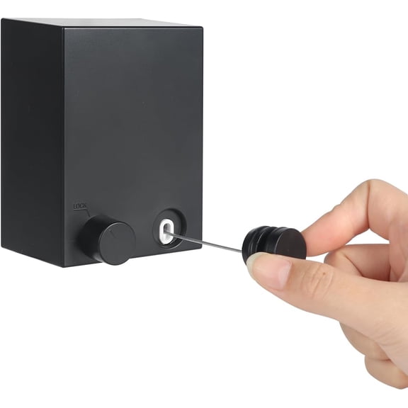 Invisible Retractable Clothes Line Indoor Non-Punch Retractable Wire Rope Portable Retractable Laundry Line Heavy Duty Clothes Dryer 165 inch Long Non Slip Clothesline