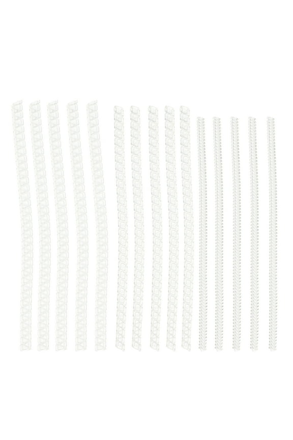 Invisible Ring Size Adjuster: 15Pcs Silicone Noodle Ring Guard Size Reducer Loose Wide Rings Tightener Fitter for Multiple Ring Resizer Preventing Ring from Loosening and Slipping Off