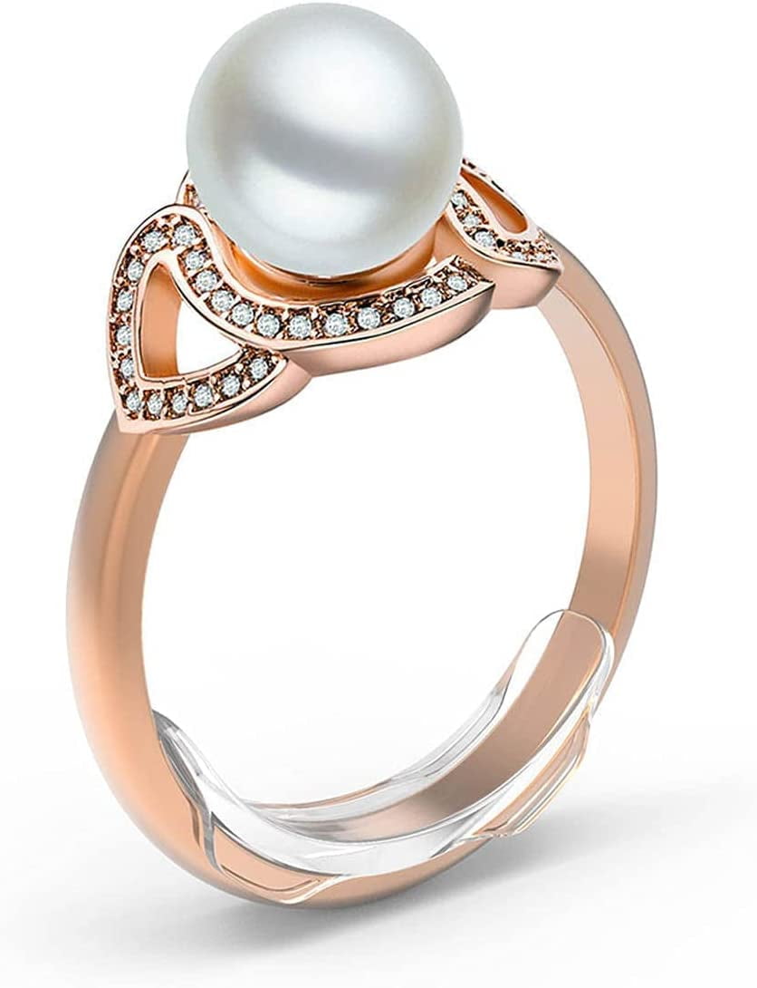 YUTAN Invisible Ring Size Adjuster for Loose Ring, Ring Adjuster Sizer Fit Any Rings,for Assorted Sizes of Ring for Men/Women, Reducer Ring Guard, Jewelry Guard Spacer Tool (Transparent, Clip-ON, 8 PCS)