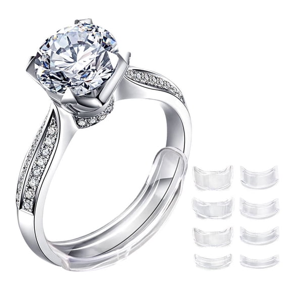 Invisible Ring Size Adjuster for Loose Rings Ring Adjuster Fit Any Rings, Assorted Sizes of Ring Sizer