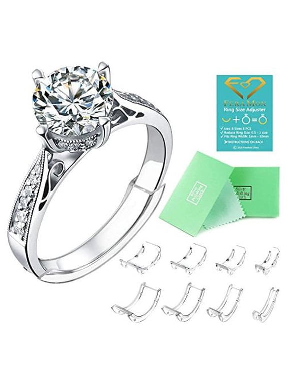 Invisible Ring Size Adjuster for Loose Rings Ring Adjuster Fit Any Rings, Assorted Sizes of Ring Sizer