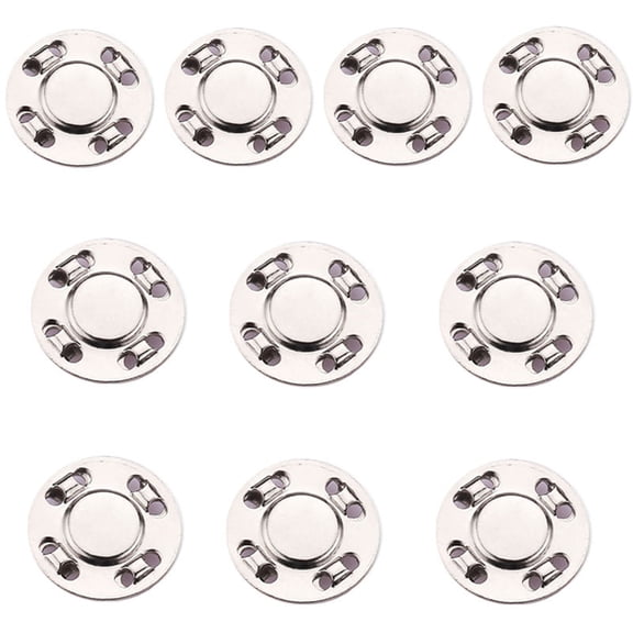 Invisible Round Alloy Buckles for Sewing Craft Waterproof Sturdy Fasteners
