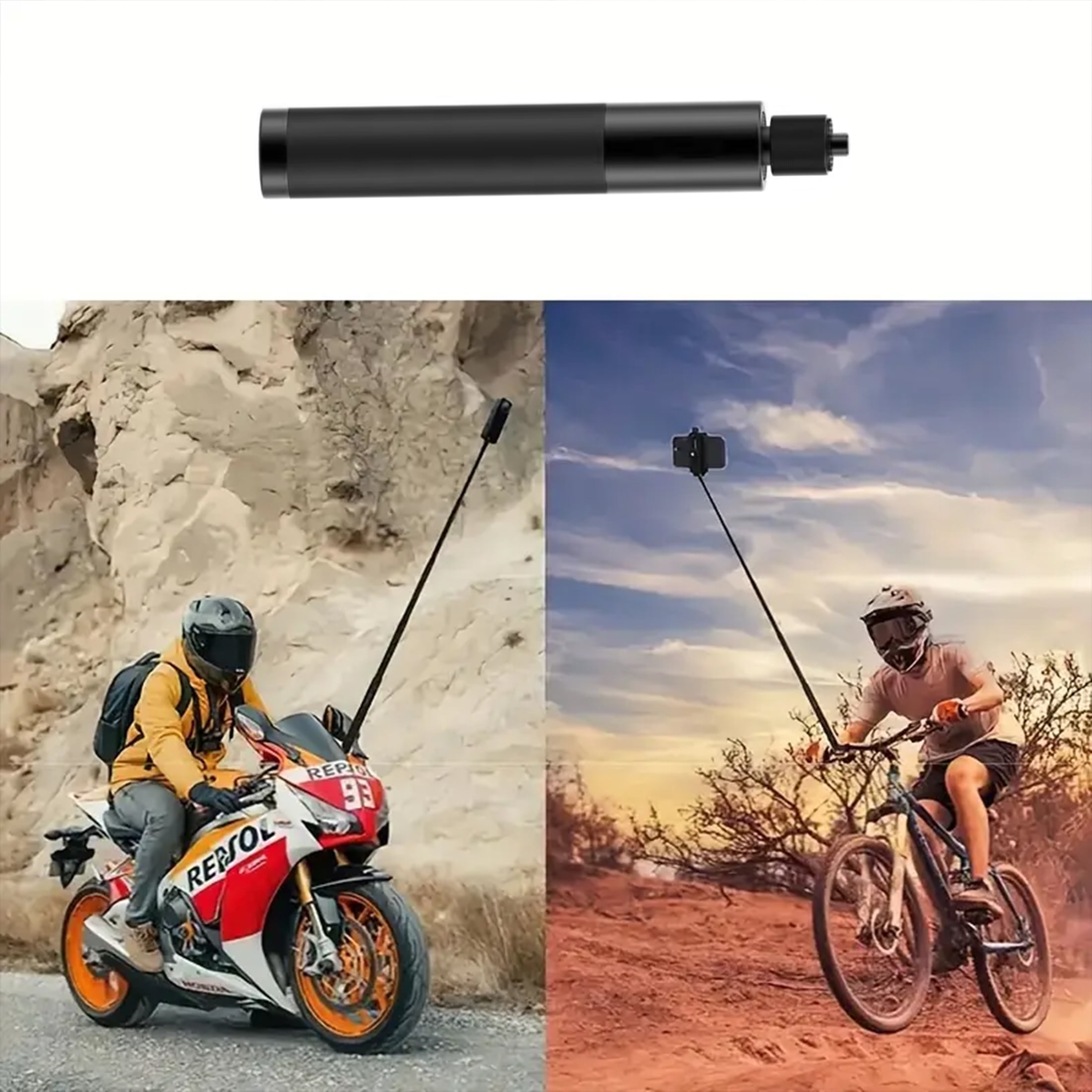 ATUMTEK 114 Cm Invisible Selfie Stick For Insta360.7 Pole - View #2