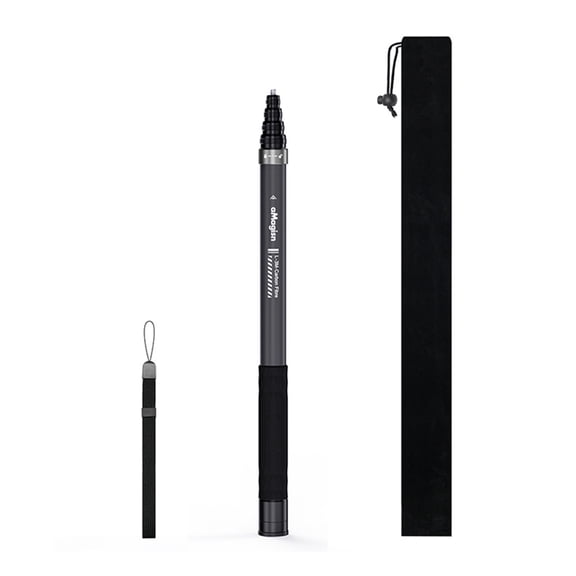 Invisible Selfie Stick for Insta360 X5/X4/X3, Carbon Fiber Extension Pole, 18-121 Inch Waterproof Hand Grip